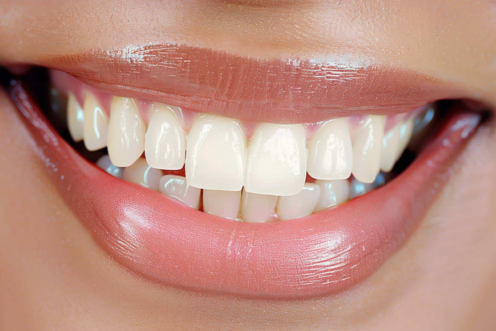 Close up of a woman with a perfect smile